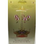 Mr Christmas Gold Label Boxed Worlds Fair Parachute musical ride toy impressive decorative toy  with