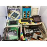 Vintage Electronic Games to include Radotin  Tel sports with joy sticks nd Grand Prixgame,Morse code