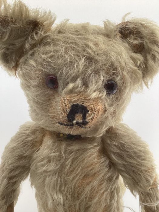 Merrythought English Vintage Mid Century 16” mohair golden teddy bear . (1)