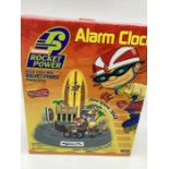Vintage Nikolodean Rocket Power clock , boxed ad appears hardly used novelty clock. (1)