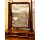 *****REOFFER FOR THE JUNE SALE £20-30***** A Victorian flame mahogany toilet swing mirror, circa