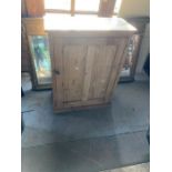 Pine cupboard aprox 2'6 wide door not attached. beading loose.