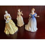 3 Royal Douton Figurines Gillian HN4404, Rachel HN