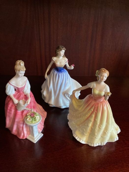 3 Royal Doulton Figurines, Jayne HN4210, Alexandra