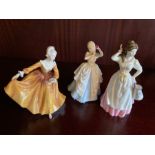 3 Royal Doulton Figurines, Laura HN2960, Kirsty HN