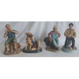 Four Royal Doulton figures "Dreamweaver" HN 2283, 22cm high, "The Seafarer" HN 2455, 22cm high, "