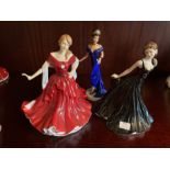 3 Royal Doulton figurines Scarlet, HN5437, Naomi,