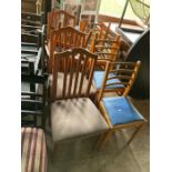 *****CHARITY***** 18 Modern kitchen or dining chairs please note may need restoration, cleaning,