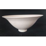 A studio pottery stemmed bowl by Kevin Milish from the Peter Dingley Gallery MBE Stratford upon
