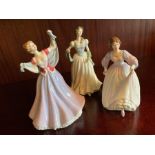 3 Royal Doulton Figurines, Flower of Scotland HN42