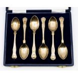 A set of six Elizabeth II silver King's pattern teaspoons, hallmarked by James Dixon & Sons,