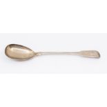 A 19th Century fiddle pattern serving/basting spoon, hallmarked Newcastle, 1844 (with William IV