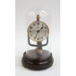 Early to mid 20th Century Bulle Clockette glass dome mantle clock