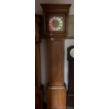 Randall of Marcham Oxfordshire 30 hour longcase clock with single hand, 10" brass dial. Contained in