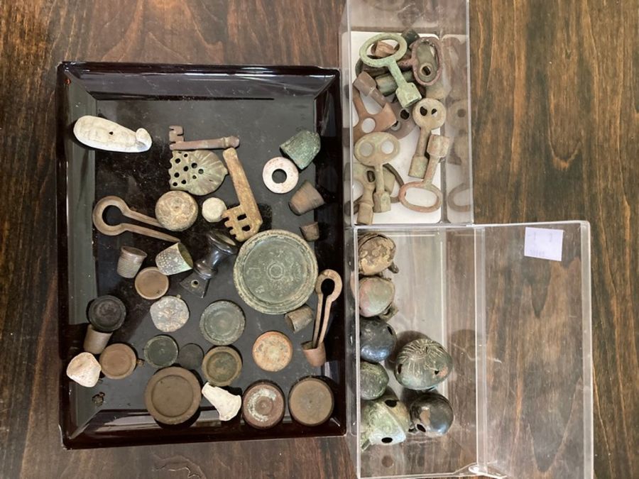 Metal Detecting finds 3 small boxes