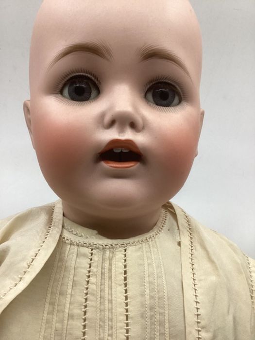 Antique Kestner 257 23” German Character Baby bisque head doll c 1915. Beautiful Bisque smooth - Image 12 of 26