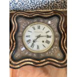 French Vineyard wall clock Humbert Jean, Macon on the dial Two train spring driven movement,