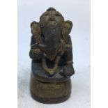 An Indian bronze figure of Ganesh. H;9cm