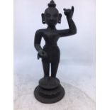 An Indian bronze figure of a deity. H:23.2cm