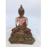 A Sino-Tibetan figure of Buddha. H:12.5cm