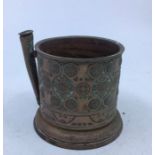 A 20th century Indian copper beaker, height 8.5cm.