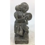 An Indian carved soapstone figure of a deity. H:12.5cm