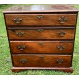 A Georgian style bachelors chest of drawers