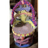 A 20th cent  African bead chair