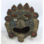 A Sino-Tibetan copper censer. HL10.1cm