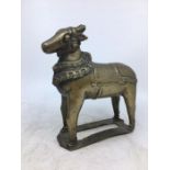 An Indian bronze sheep. H:19cm