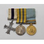 A Korea War miniature medal group, comprising an Elizabeth II Military Cross (MC), Korea War