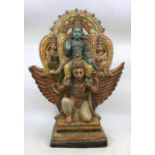 An Indian terracotta figure of a deity. H:39cm