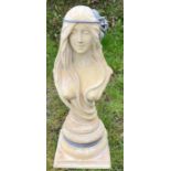 A modern Art Nouveau style Maiden bust