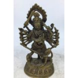 A Sino-Tibetan bronze figure of a deity. H:13cm