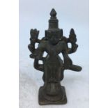 A Indian bronze figure of a deity. H:9cm