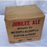 A cased Sealed Crate of Jubilee Ale 1910-1935 Coope &  Allsopp Burton On trent