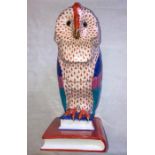 A very large Herend porcelaiin owl Conditon very good no chips cracks or damages