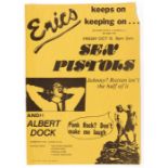 SEX PISTOLS POSTER - A Rare survivor from the Roadie who was at the Gig and a friend of Martin who