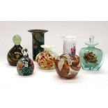 Mdina Glass - A mixed collection of various art glass pieces to include; an unsigned multicoloured