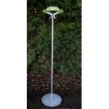 A Kartell steel and plastic coat stand with circular base, marked 'KARTELL" to top, Made in Italy