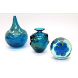 Mdina Glass - a small collection of art glass to include; A large globular thin stemmed unsigned