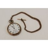 Thomas Russell and Son, Liverpool, a George V 9ct gold cased open face crown wind pocket watch.