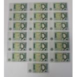 March 1981 Queen Elizabeth One Pound Bank Note DHF Somerset Prefix DU DT DN DS UNC (17)