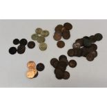 One bag of Penny's Farthings, various Kings, Queens and dates plus eight Two Pound coins UNC,