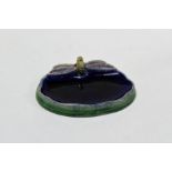 A Royal Doulton soap dish, for Wright's Coal Tar Soap. With dragonfly decoration. Impressed marks,