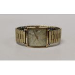 Garrard, a 1970's Gentleman's 9ct gold cased presentation wristwatch. Twenty five jewel ' rocking