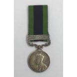 India General Service medal (1908-1935) with clasp for North West Frontier 1930-31. Officially