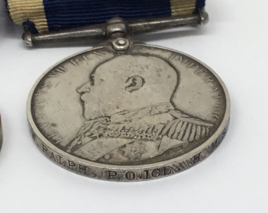 WW1 Royal Navy Trio / Long Service Group. Awarded to 155115 Act CPO John William Ralph. To - Image 6 of 7