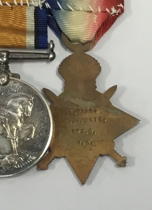 A WW1 / WW2 Royal Navy Medal group, awarded to K.18884 Stoker 1 Walter John Jones. To include: the - Image 4 of 4