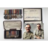 An exceptionally rare, and possibly unique WW1 / Interwar / WW2 medal group awarded to Captain,